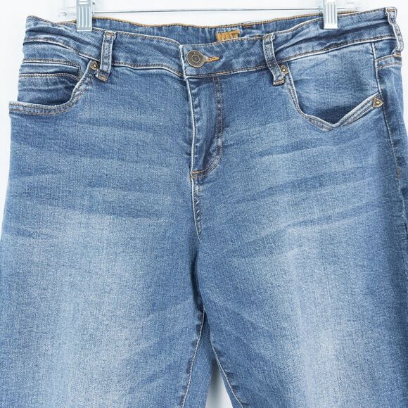 Kut From The Kloth Straight Leg Medium Wash Jeans Womens 14 ALTERED 28" Inseam - Picture 10 of 16